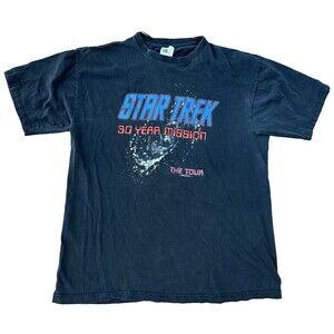 Star Trek 30 Year Mission The Tour 1996 T Shirt 90s vintage Huntsville AL XL